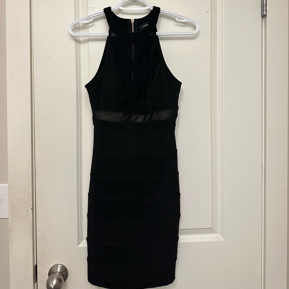 Le chateau black mesh dress XS - Picture 1 of 2